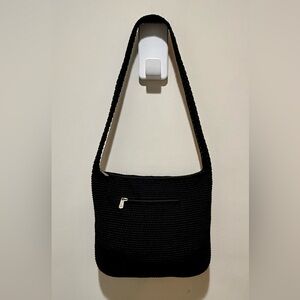 THE SAK Purse Black Crochet Small Crossbody Shoulder Bag
Boho Zip Handbag
